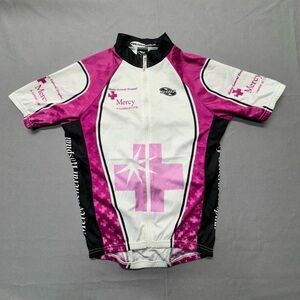 Suarez Pink and White Women's Cycling Jersey
